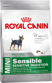 Royal Canin Mini Sensible (Мини сэнсибл) Полнорационный сухой корм для собак мелких размеров (вес взрослой собаки до 10 кг) старше 10 месяцев с чувствительным пищеварением